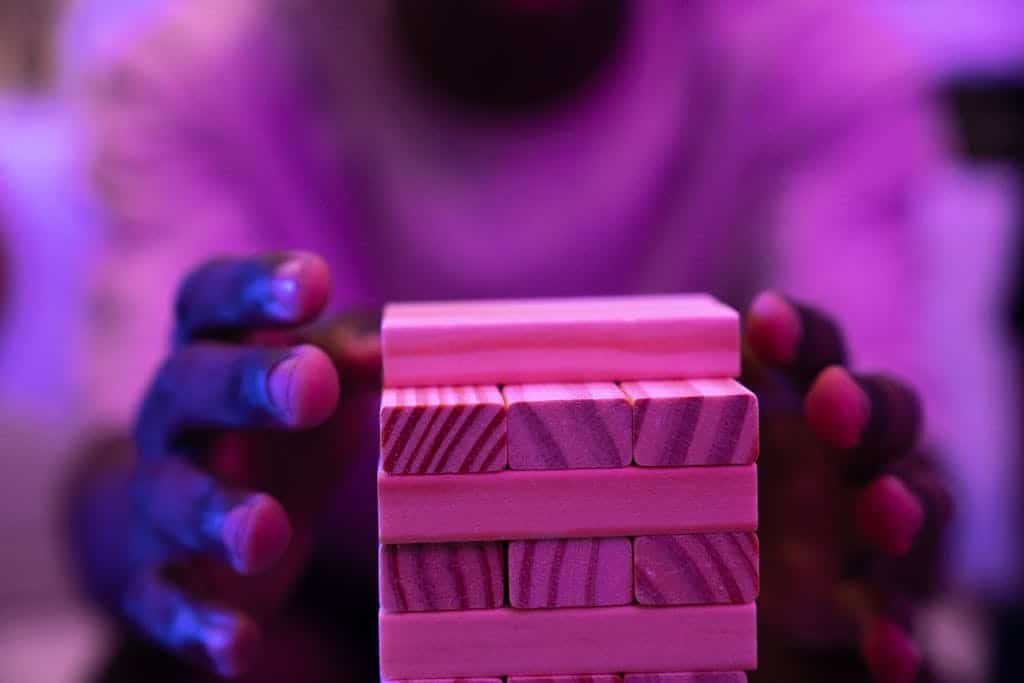 A Stack of Wooden Toy Blocks
